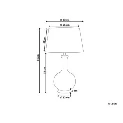 Beliani Tafellamp NIZAO - Multicolor Keramiek, Linnen -Beroemde Verlichtings Winkel 01d52633edfe4ddaaad6d66a4aca9ac4