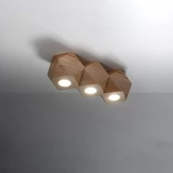 Sollux Plafondlamp Woody - 3 Lichts - 36 X12 Cm - Beige -Beroemde Verlichtings Winkel 064f96a2313e455aa2a8f9590bb911d6