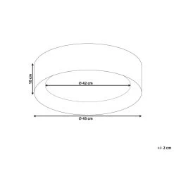 Beliani Plafondlamp LOEI - Wit Staal -Beroemde Verlichtings Winkel 0d07c7fc3a2a4d98ab9624e5938eacfa