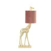 Tafellamp Giraffe - Goud/Roze - 26x16x61cm 1 Tafellamp Giraffe - Goud/Roze - 26x16x61cm -Beroemde Verlichtings Winkel 1000008663