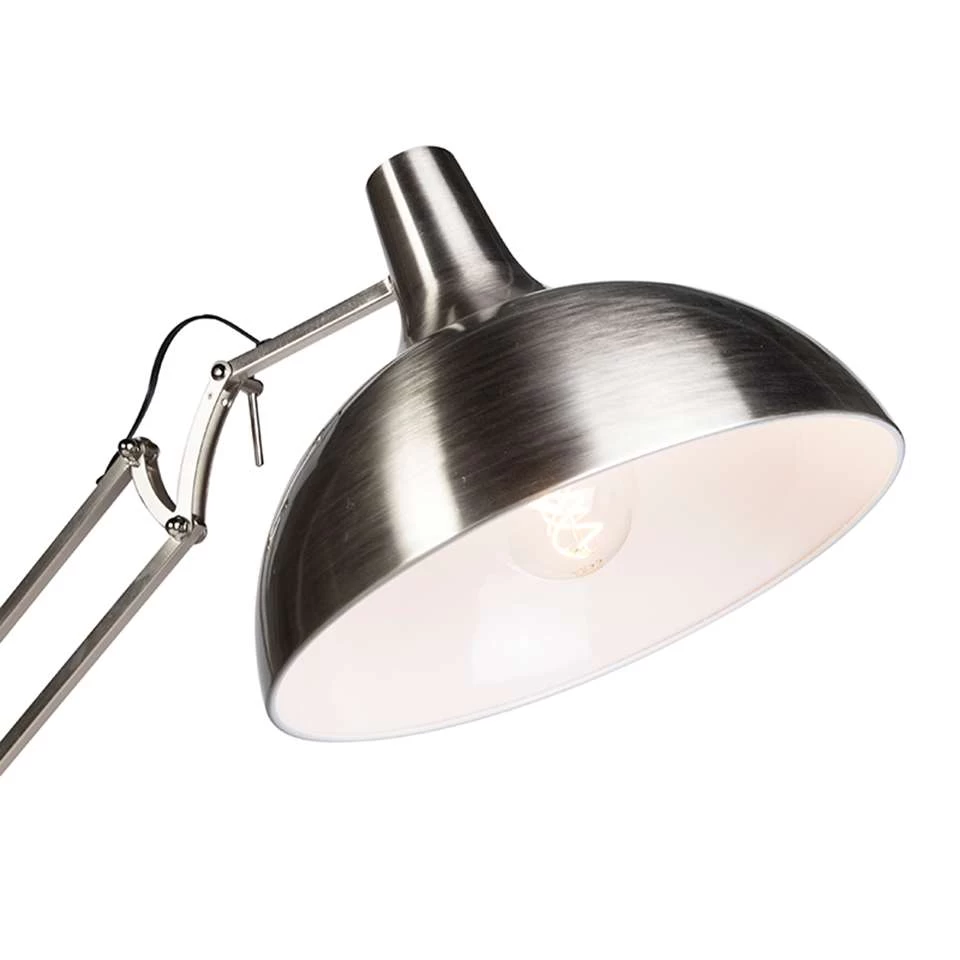QAZQA Design Vloerlamp Staal - Hobby 6 QAZQA Design Vloerlamp Staal - Hobby - Afbeelding 4