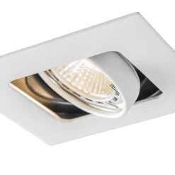 QAZQA Vierkante Inbouwspot Wit Draai- En Kantelbaar - Artemis 9 QAZQA Vierkante Inbouwspot Wit Draai- En Kantelbaar - Artemis -Beroemde Verlichtings Winkel 1000015162 0103