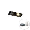 QAZQA Smart Inbouwspot Zwart Incl. 2 Wifi GU10 Trimless - Oneon 2 -Beroemde Verlichtings Winkel 1000015209