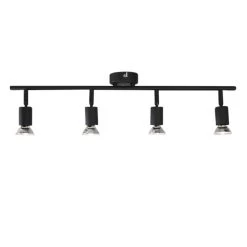 QAZQA Industriële Spot Zwart Kantelbaar - Jeany 4 9 QAZQA Industriële Spot Zwart Kantelbaar - Jeany 4 -Beroemde Verlichtings Winkel 1000015290 0103