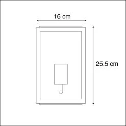 QAZQA IndustriÃ«le Buitenwandlamp Zwart Met Glas IP44 - Rotterdam 2 -Beroemde Verlichtings Winkel 1000015353 0102