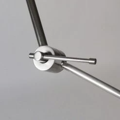 Ylumen Hanglamp Knik - 1 Lichts - 70 X150 Cm - Mat-chroom Zwart -Beroemde Verlichtings Winkel 1000016569 0102