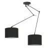 Ylumen Hanglamp Knik - 2 Lichts - 70 X150 Cm - Zwart, Wit -Beroemde Verlichtings Winkel 1000016575