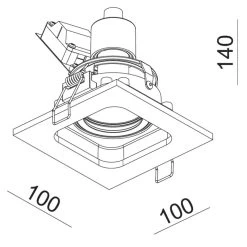 Artdelight Inbouwspot Moggio - 1 Lichts - 10 X11 Cm - Zwart 7 Artdelight Inbouwspot Moggio - 1 Lichts - 10 X11 Cm - Zwart -Beroemde Verlichtings Winkel 1000016627 0102