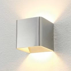 Artdelight Wandlamp Fulda - 1 Lichts - 10 X10 Cm - Aluminium