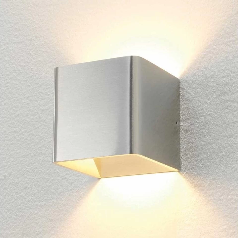 Artdelight Wandlamp Fulda - 1 Lichts - 10 X10 Cm - Aluminium 3 Artdelight Wandlamp Fulda - 1 Lichts - 10 X10 Cm - Aluminium