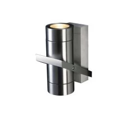 Artdelight Wandlamp Double - 2 Lichts - 11.7 X16.2 Cm - Aluminium