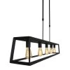 Mexlite Hanglamp - 5 Lichts - 140x130 Cm - Zwart -Beroemde Verlichtings Winkel 1000022840