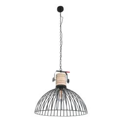 Anne Light & Home Hanglamp Dunbar - 1 Lichts - 52x220 Cm - Zwart
