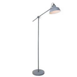 Mexlite Vloerlamp - 1 Lichts - 65x172 Cm - Grijs