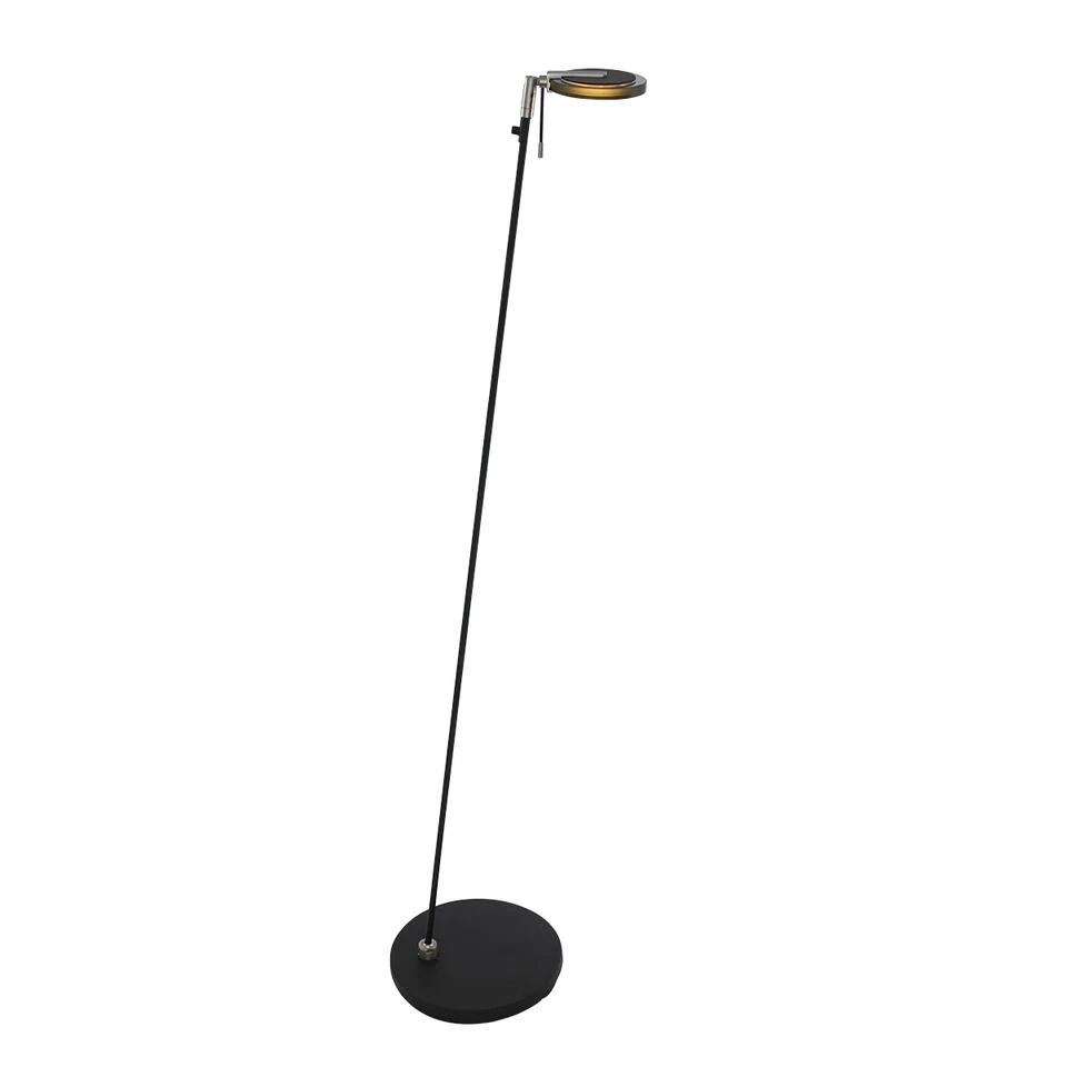 Steinhauer Vloerlamp Turound - 1 Lichts - 48x126 Cm - Zwart 3 Steinhauer Vloerlamp Turound - 1 Lichts - 48x126 Cm - Zwart