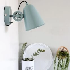 Anne Light & Home Wandlamp Dolphin - 1 Lichts - 25x14 Cm - Groen -Beroemde Verlichtings Winkel 1000023277 0102
