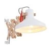 Anne Light & Home Schaarlamp Woody - 1 Lichts - 40-66x23 Cm - Wit -Beroemde Verlichtings Winkel 1000023299