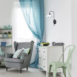 Steinhauer Wandlamp Tallerken - 1 Lichts - 18x36 Cm - Zwart -Beroemde Verlichtings Winkel 1000023305 0102