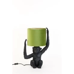 Tafellamp Monkey - Zwart/Groen - 33x24x51cm -Beroemde Verlichtings Winkel 1000024675 0110