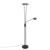 QAZQA Moderne Vloerlamp Zwart Incl. LED Met Leesarm - Ibiza -Beroemde Verlichtings Winkel 1000024902