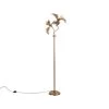 QAZQA Vintage Vloerlamp Goud 2-lichts - Botanica -Beroemde Verlichtings Winkel 1000024905