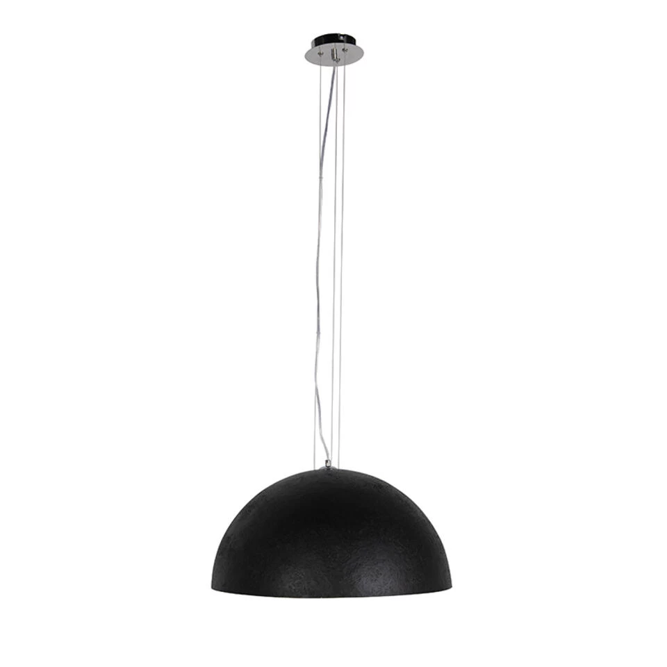 QAZQA Industriële Hanglamp Zwart Met Goud 50 Cm - Magna 3 QAZQA Industriële Hanglamp Zwart Met Goud 50 Cm - Magna - Afbeelding 2