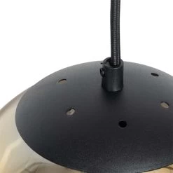 QAZQA Art Deco Hanglamp Zwart Met Goud Langwerpig 3-lichts - Pallon 9 QAZQA Art Deco Hanglamp Zwart Met Goud Langwerpig 3-lichts - Pallon -Beroemde Verlichtings Winkel 1000039538 0103