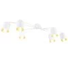 QAZQA Moderne Plafondlamp Wit 6-lichts - Lofty 2 QAZQA Moderne Plafondlamp Wit 6-lichts - Lofty -Beroemde Verlichtings Winkel 1000039541