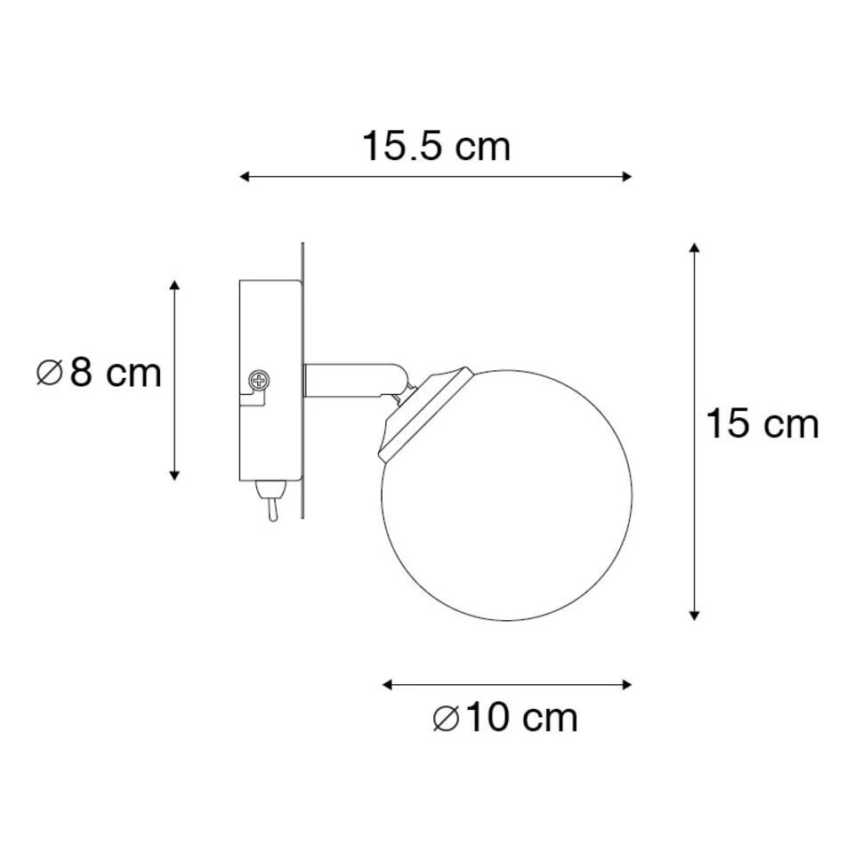 QAZQA Landelijke Spot Zwart Verstelbaar Met Smoke Glas - Athens 5 QAZQA Landelijke Spot Zwart Verstelbaar Met Smoke Glas - Athens - Afbeelding 3