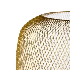 QAZQA Moderne Zwart Met Gouden Vloerlamp - Bliss Mesh 9 QAZQA Moderne Zwart Met Gouden Vloerlamp - Bliss Mesh -Beroemde Verlichtings Winkel 1000044183 0103