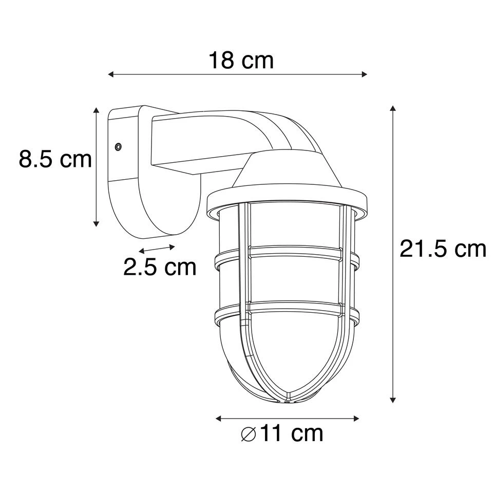 QAZQA Moderne Buiten Wandlamp Zwart IP54 - Joeri 5 QAZQA Moderne Buiten Wandlamp Zwart IP54 - Joeri - Afbeelding 3