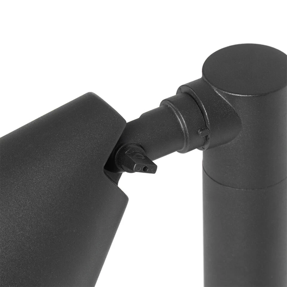 QAZQA Modern Buiten Paaltje Zwart 60 Cm IP44 - Ciara 4 QAZQA Modern Buiten Paaltje Zwart 60 Cm IP44 - Ciara - Afbeelding 2