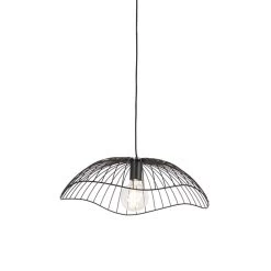 QAZQA Design Hanglamp Zwart 50 Cm - Pua