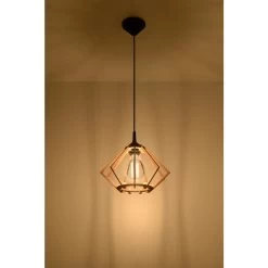 Sollux Hanglamp Pompelmo - 1 Lichts - 30 X90 Cm - Bruin -Beroemde Verlichtings Winkel 1000047499 0102