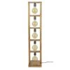 Industriële Vloerlamp Ethan Acaciahout 5-lichts - 135x28x135 Cm - Hout - Bruin -Beroemde Verlichtings Winkel 1000047607