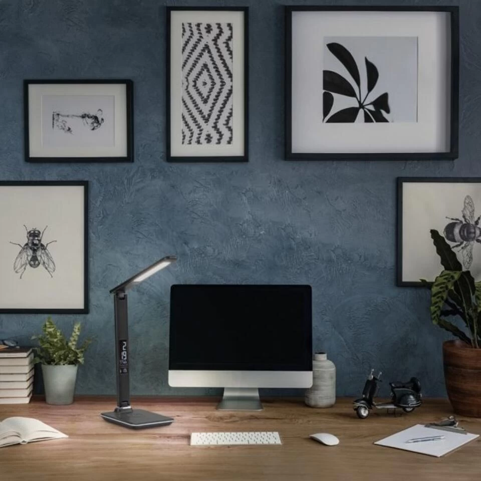 Paul Neuhaus Tafellamp Adriano - 1 Lichts - 31 X60 Cm - Zwart 4 Paul Neuhaus Tafellamp Adriano - 1 Lichts - 31 X60 Cm - Zwart - Afbeelding 2