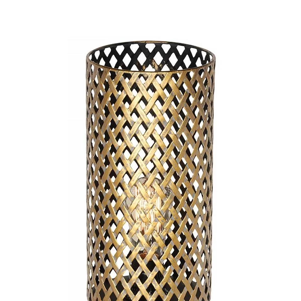 Freelight Wandlamp Cestino - 1 Lichts - 24 X32 Cm - Zwart - Goud 5 Freelight Wandlamp Cestino - 1 Lichts - 24 X32 Cm - Zwart - Goud - Afbeelding 3