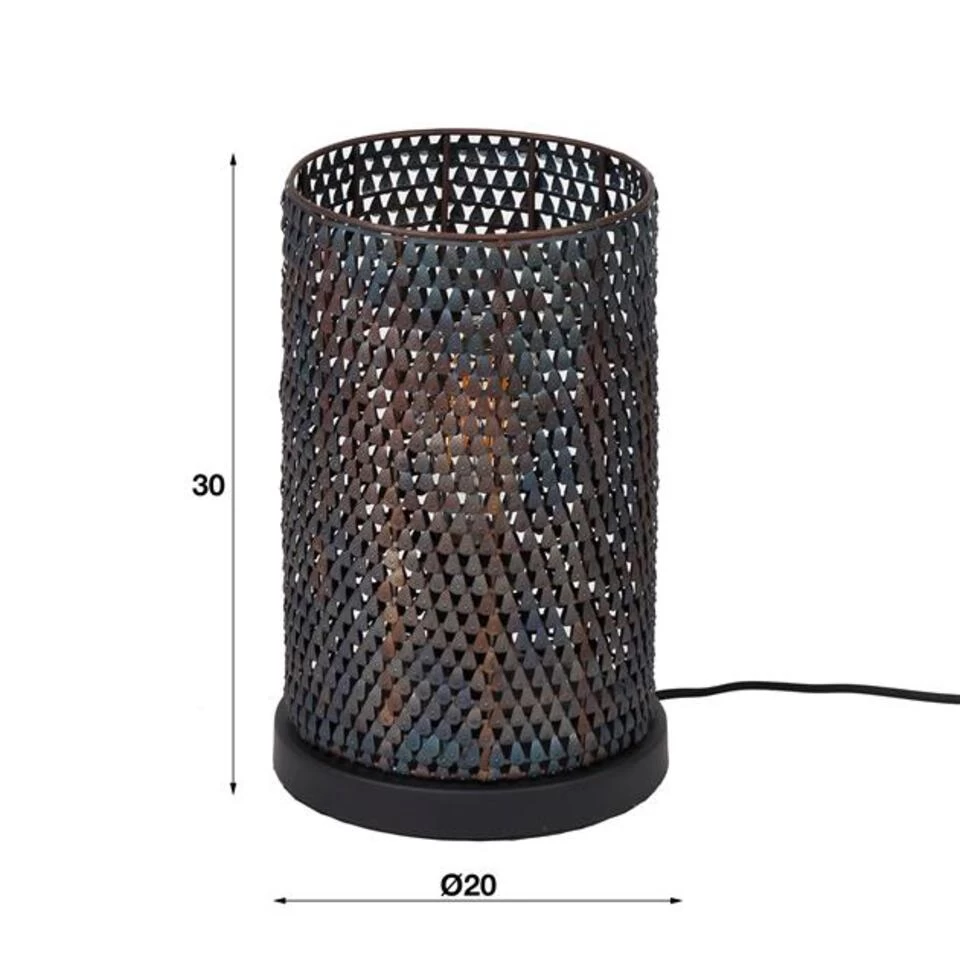 Hoyz - Tafellamp Armor Tube - Grijs - Industrieel 4 Hoyz - Tafellamp Armor Tube - Grijs - Industrieel - Afbeelding 2