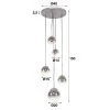 Hoyz - Hanglamp Bubble Shaded - Getrapt - 5 Lampen - Industrieel 1 Hoyz - Hanglamp Bubble Shaded - Getrapt - 5 Lampen - Industrieel -Beroemde Verlichtings Winkel 1000051663