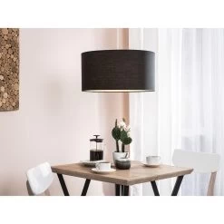 Beliani Hanglamp ELBE - Zwart Polyester -Beroemde Verlichtings Winkel 1000053440 0101