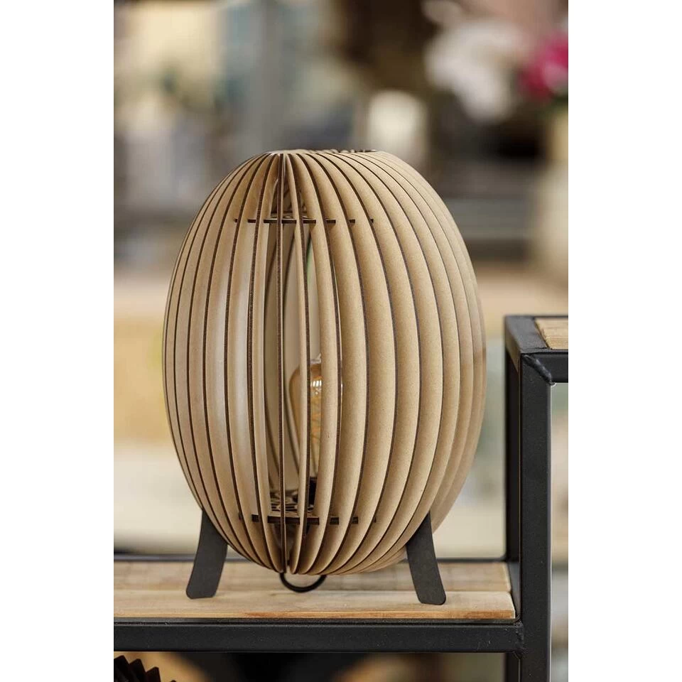 Blij Design Tafellamp Swan - 1 Lichts - 28 X36 Cm - Beige 4 Blij Design Tafellamp Swan - 1 Lichts - 28 X36 Cm - Beige - Afbeelding 2