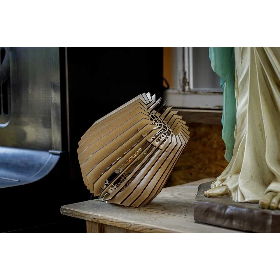 Blij Design Tafellamp Corner - 1 Lichts - 32 X36 Cm - Beige 5 Blij Design Tafellamp Corner - 1 Lichts - 32 X36 Cm - Beige - Afbeelding 3