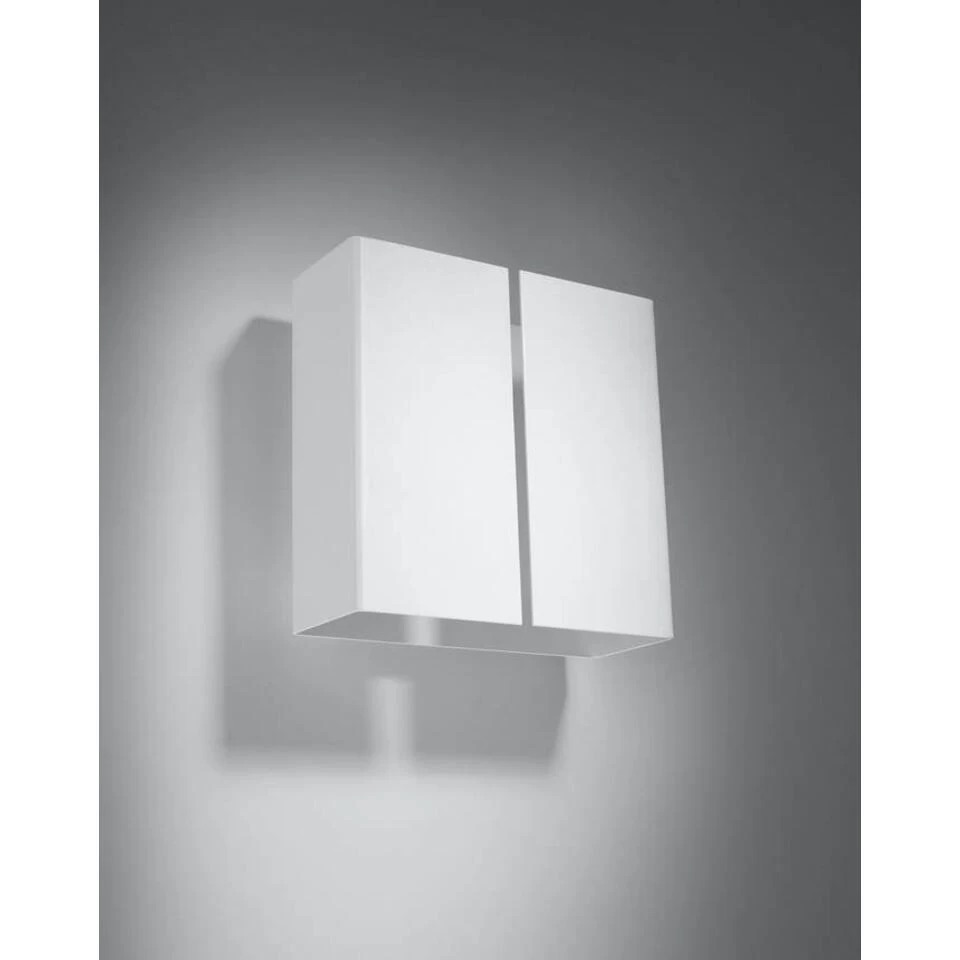 Sollux Wandlamp Linea - 2 Lichts - 9 X18 Cm - Wit 4 Sollux Wandlamp Linea - 2 Lichts - 9 X18 Cm - Wit - Afbeelding 2