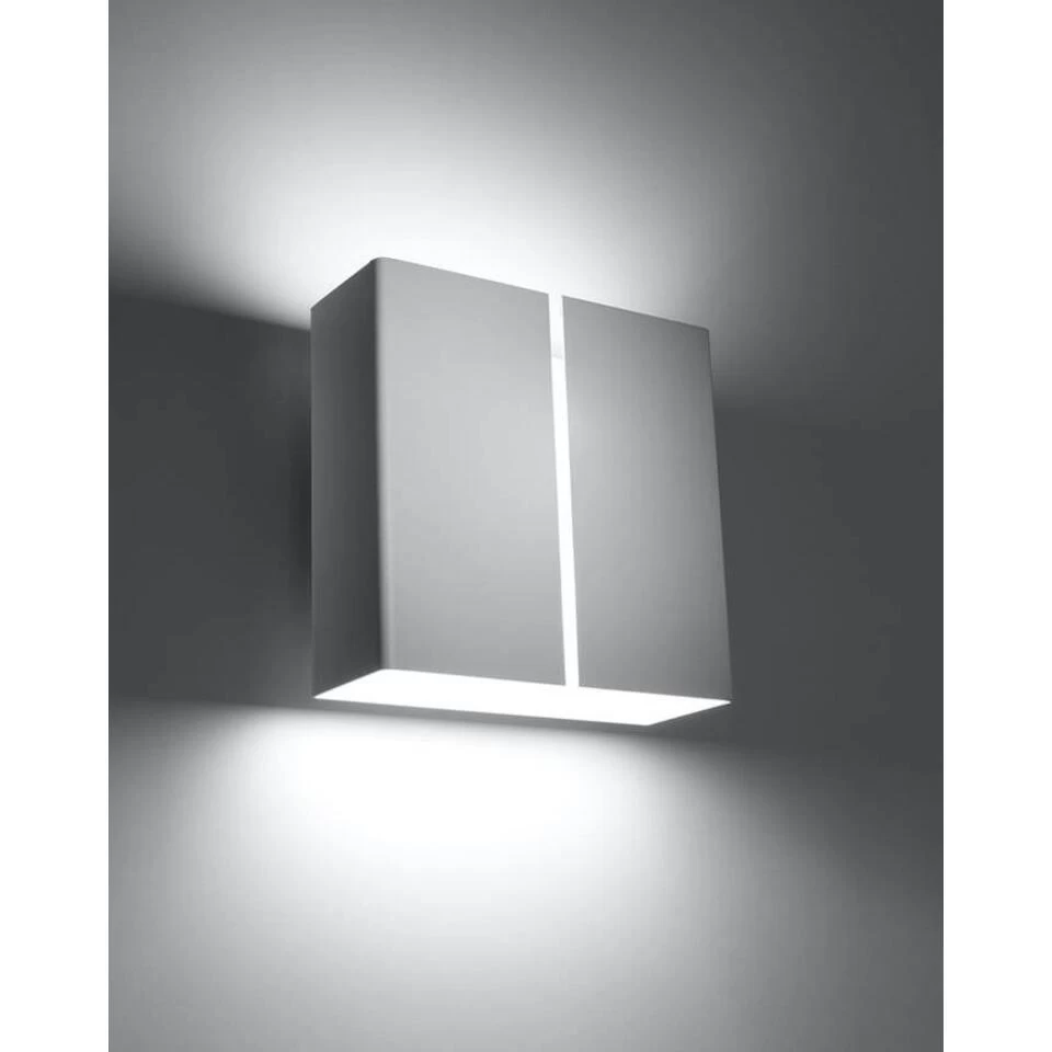 Sollux Wandlamp Linea - 2 Lichts - 9 X18 Cm - Wit 5 Sollux Wandlamp Linea - 2 Lichts - 9 X18 Cm - Wit - Afbeelding 3