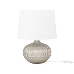 Beliani Bedlamp PIRITA - Goud Keramiek