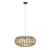 Hoyz - Hanglamp 1L Ø65 Stripes / Massief Mango Naturel