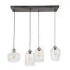 Hoyz - Hanglamp 4L Mix XL Clear / Oud Zilver 2 Hoyz - Hanglamp 4L Mix XL Clear / Oud Zilver -Beroemde Verlichtings Winkel 1000057797