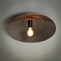 Hoyz - Plafondlamp Shield - Ø50 - Zwart Nikkel -Beroemde Verlichtings Winkel 1000059808 0102