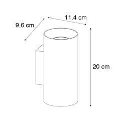 QAZQA Design Wandlamp Zwart Met Goud - Sab -Beroemde Verlichtings Winkel 1000061944 0102