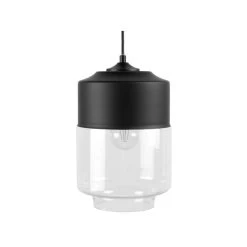 Beliani Hanglamp JURUA - Zwart Glas
